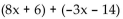 Add. -  A)  5x + 8 B)    C)    D)  5x - 8
