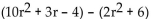 Subtract. -  A)    B)    C)    D)   