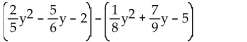 Subtract. -  A)    B)    C)    D)   