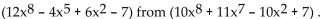 Subtract. -Subtract   A)    B)    C)    D)   
