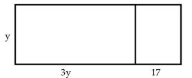 Solve the problem. -Consider the figure below. (a)  Write an expression for the length of the bottom. (b)  Write an expression for the area of the largest rectangle.   A)    B)    C)    D)   