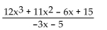 Divide. -  A)    B)    C)    D)   