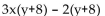 For the given expression, identify the terms and the numerical coefficients. -  A)    B)    C)    D)   