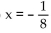 <strong>Solve the equation. 5x - (3x - 1) = 2</strong> A) B) C) D)