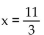 Solve the equation. --5x + 6(-3x - 4)  = -42 - 5x A)    B)    C)  x = 1 D)  x = - 1