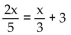 Solve the equation. -  A)  x = 45 B)  x = -45 C)  x = -90 D)  x = 90