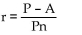 Solve for the indicated variable. -A = P(1 + nr) , for r A)    B)    C)    D)   