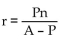 Solve for the indicated variable. -A = P(1 + nr) , for r A)    B)    C)    D)   