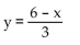 Solve the equation for y. -3x + y = 6 A)  y = 3x + 6 B)    C)  y = 2 - x D)  y = 6 - 3x