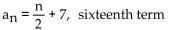 Find the indicated term of the sequence whose nth term is shown. -  A)  1 B)  15 C)  39 D)  23
