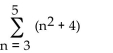 Evaluate the series. -  A)  75 B)  24 C)  36 D)  62
