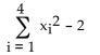 For the set of values x   find the following. -  A)  32 B)  6 C)  -10 D)  42