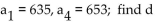 Find the common difference of the sequence. -  A)  635 B)  -6 C)  6 D)  -635