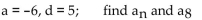 Write the expression for the general (or nth)  term, an, of the arithmetic sequence. Then, find the indicated term of the arithmetic sequence. -  A)    B)    C)    D)   
