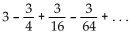 Find the sum of the infinite geometric series. -  A)    B)    C)    D)  3