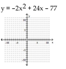 Write the equation in the form y   and then graph the equation. -  A)    B)    C)    D)   