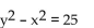 Determine the equations of the asymptotes for the equation. -y   A)    B)    C)    D)   