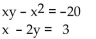 Find all real solutions to the system of equations using the substitution method. -  A)    B)    C)    D)   