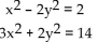 Find all real solutions to the system of equations using the addition method. -3   A)  (2, 1) , (2, -1) , (-2, 1) , (-2, -1)  B)  (-1, 2) , (1, -2)  C)  (2, 1) , (-2, -1)  D)  (1, 2) , (-1, 2) , (1, -2) , (-1, -2) 