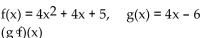 For the given functions f and g , find the indicated composition. -  A)    B)    C)    D)   