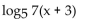 Use properties of logarithms to expand the logarithmic expression as much as possible. -  A)    B)    C)    D)   