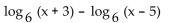 Write as a logarithm of a single expression. -  A)    B)    C)    D)   