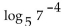 Use properties of logarithms to expand the logarithmic expression as much as possible. -  A)    B)    C)    D)   