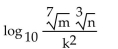 Use properties of logarithms to expand the logarithmic expression as much as possible. -  A)    B)    C)    D)   