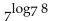 Evaluate. -  A)  7 B)  6 C)  8 D)  1