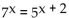 Use a calculator to solve the equation. Round the answer to the nearest hundredth. -  A)  4.64 B)  1.30 C)  9.57 D)  0.91