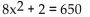 Use the square root property to solve the equation. -  A)  325 B)    C)    D)  9
