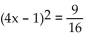 Use the square root property to solve the equation. -(   A)    B)  4, -2 C)    D)   