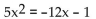 Solve the equation by the quadratic formula. -  A)    B)    C)    D)   