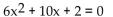 Solve the equation by the quadratic formula. -  A)    B)    C)    D)   