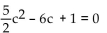 Solve the equation by the quadratic formula. -  A)    B)    C)    D)   
