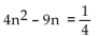 Solve the equation by the quadratic formula. -  A)    B)    C)    D)   