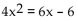 Use the discriminant to determine whether the equation has two distinct real solutions, a single real solution, or no real solution. -  A)  two real solutions B)  no real solution C)  one real solution