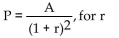 Solve for the indicated variable. Assume the variable you are solving for must be greater than 0. -  A)    B)    C)    D)   