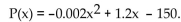 Solve the problem. -The profit that a vendor makes per day by selling x pretzels is given by the function   Find the number of pretzels that must be sold to maximize profit. A)  300 pretzels B)  600 pretzels C)  30 pretzels D)  0.6 pretzels