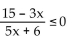 Solve the inequality and give the solution set in set builder notation. -  A)    B)    C)    D)   