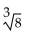 Evaluate the radical expression if it is a real number. Use a calculator to approximate irrational numbers to the nearest hundredth. If the expression is not a real number, so state. -  A)  4 B)  2 C)  3 D)  not a real number