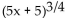 Write the expression in radical form. Assume that all variables represent positive real numbers. -  A)    B)    C)    D)   