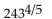 Evaluate if possible. If the expression is not a real number, so state. -  A)  19,683 B)  2187 C)  81 D)  6561