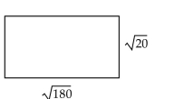 Find the area of the figure in radical form with the radicals simplified. -  A)    B)  60 C)  300 D)   