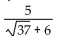 Simplify by rationalizing the denominator. -  A)    B)    C)    D)   
