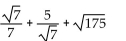 Simplify. -  A)    B)    C)    D)  287