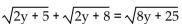 Solve and check your solution(s) . If the equation has no real solution, so state. -  A)  0 B)  1 C)  -2 D)  no real solution