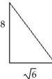 Solve the problem. -Use the Pythagorean Theorem to find the length of the unknown side of the triangle. Write the answer as a radical in simplified form.   A)    B)    C)  10 D)   