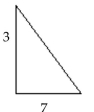 Solve the problem. -Use the Pythagorean Theorem to find the length of the unknown side of the triangle. Write the answer as a radical in simplified form.   A)    B)    C)    D)  20
