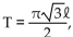 Solve the problem. -The formula for the period of a pendulum on the moon is   where T is the period in seconds, and ȴ is its length in feet. Find the period of a pendulum whose length is 10 feet. (Round to the nearest hundredth.)  A)  2.72 sec B)  8.60 sec C)  4.97 sec D)  2.74 sec